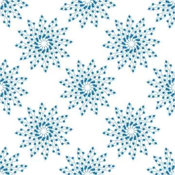 Seamless pattern with floral elements Stock Illustration