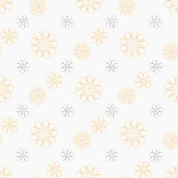 Seamless pattern with floral elements. Stock Illustration