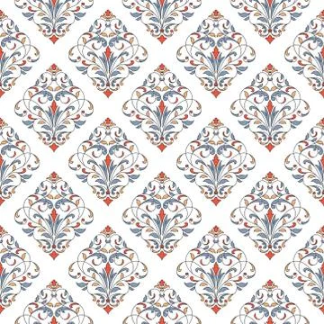 Seamless pattern with floral elements. Seamless template for your design. イラスト素材
