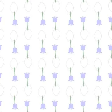 Seamless pattern with floral elements. Vector illustration. Illustrazione stock