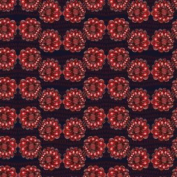 Seamless pattern floral ethnic bloom motif persian style. Hand drawn folk art Stock Illustration