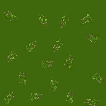 Seamless pattern floral flower branch cartoon vector Illustrazione stock
