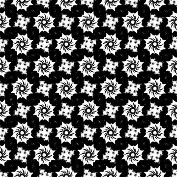 Seamless Pattern With Floral Motifs able to print for cloths, tablecloths, blank Stock Illustration