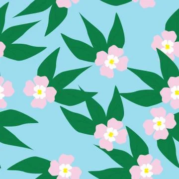 Seamless Pattern With Floral Motifs able to print for cloths, tablecloths, blank Stock Illustration