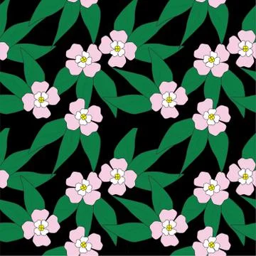 Seamless Pattern With Floral Motifs able to print for cloths, tablecloths, blank Stock Illustration