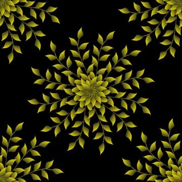 Seamless Pattern With Floral Motifs able to print for cloths, tablecloths, blank Stock Illustration