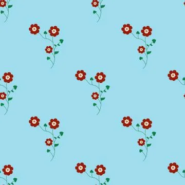 Seamless Pattern With Floral Motifs able to print for cloths, tablecloths, blank Stock Illustration