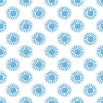 Seamless pattern floral ornament background Stock Illustration