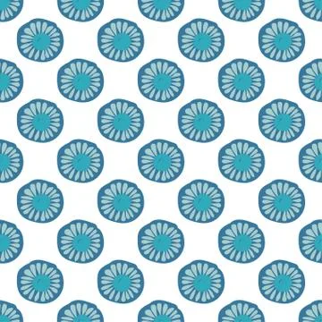 Seamless pattern floral ornament background Illustrazione stock