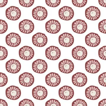 Seamless pattern floral ornament background Stock Illustration