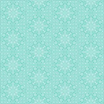 Seamless pattern with floral ornament Stock Illustration