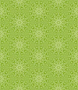 Seamless pattern with floral ornament Stock Illustration