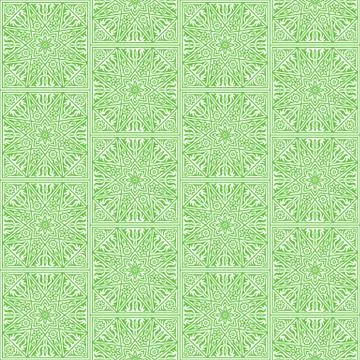 Seamless pattern with floral ornament Stock Illustration