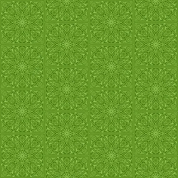 Seamless pattern with floral ornament Stock Illustration
