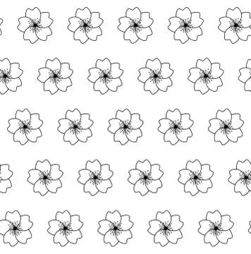 Seamless pattern. Floral stylish background. Vector repeating texture Stock Illustration
