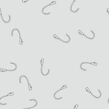Seamless pattern flow faucet water cartoon vector Stock Illustration
