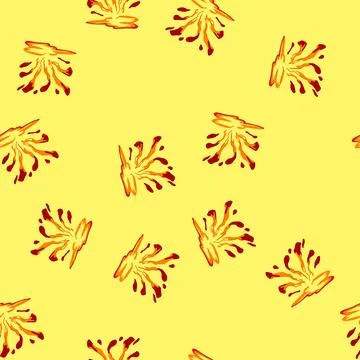 Seamless pattern flow liquid lava cartoon vector Stockillustratie