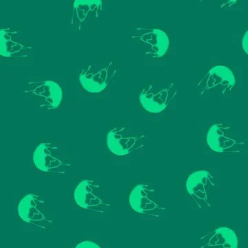 Seamless pattern flow melted circle cartoon vector Illustrazione stock