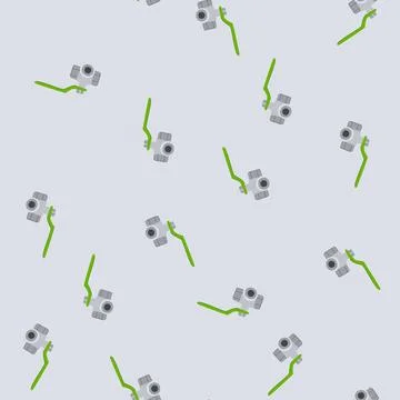 Seamless pattern flow plumbing valve cartoon vector イラスト素材