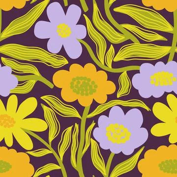 Seamless pattern flower bud.Background floral beauty elegant.Design print Stock Illustration