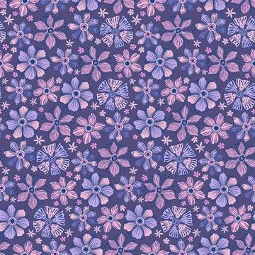 Seamless pattern flower bud.Background floral beauty elegant.Design print Stock Illustration