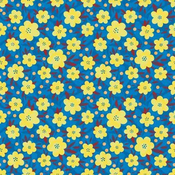 Seamless pattern flower design.Print botanical textile fabric fashion.Modern Stock Illustration