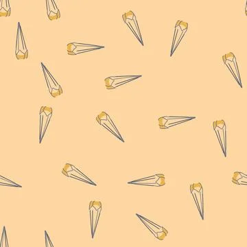 Seamless pattern flower hanging planter cartoon vector Illustrazione stock