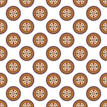 Seamless pattern flower mandala Stock-Illustration