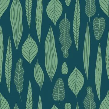 Seamless pattern with flowers and leaves. Creative floral texture. Great for Stock Illustration