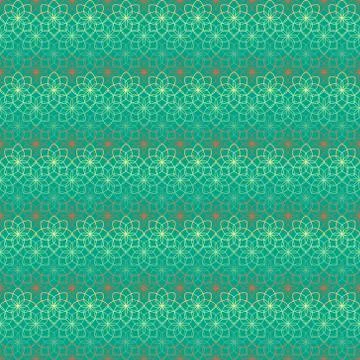 Seamless pattern with flowers contour Stock Illustration