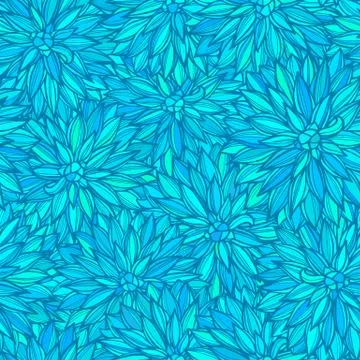 Seamless pattern with flowers Dahlia Stock Illustration