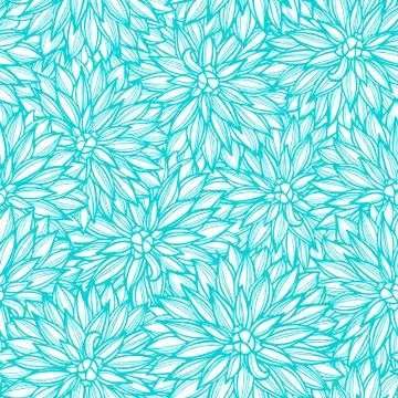 Seamless pattern with flowers Dahlia Stock Illustration