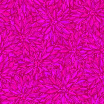 Seamless pattern with flowers Dahlia Stock Illustration