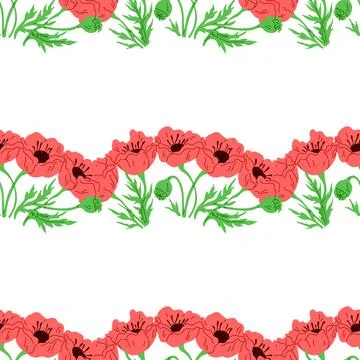 Seamless pattern flowers. The decorative elements incorporated seamless patterns Ilustração Stock