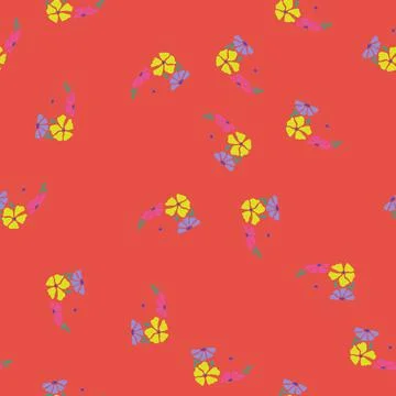 Seamless pattern flowers floral arch cartoon vector Stock Illustration