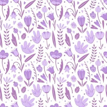 Seamless pattern with flowers for greeting card. To birthday celebrate Stock Illustration