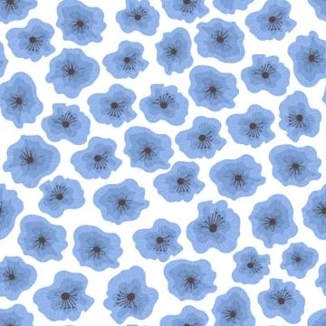 Seamless pattern with flowers Stock Illustration