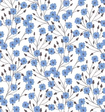 Seamless pattern with flowers Illustrazione stock