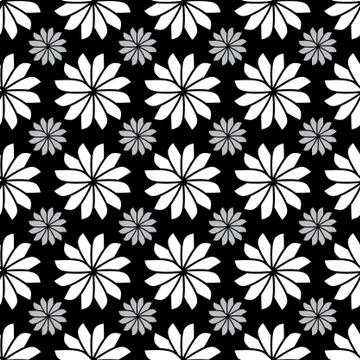 Seamless pattern with flowers Stock Illustration