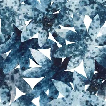 Seamless pattern with flowers Stock Illustration