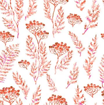Seamless pattern with flowers Illustrazione stock