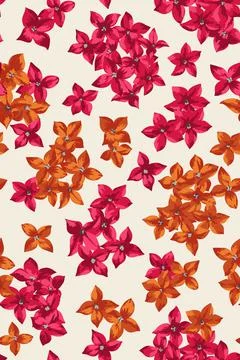 Seamless pattern with  flowers. Illustrazione stock