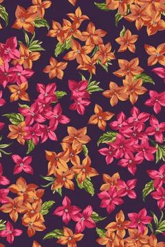 Seamless pattern with  flowers. Stock Illustration