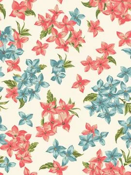 Seamless pattern with  flowers. Stock Illustration