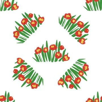 Seamless pattern flowers. The infinite possibilities seamless design sparked Stock Illustration