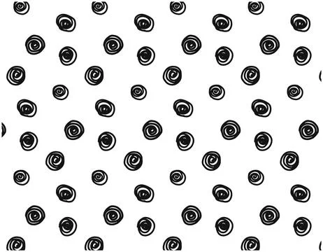 Seamless pattern flowers, roses. Hand drawn polka dot doodle illustration. .. Illustrazione stock