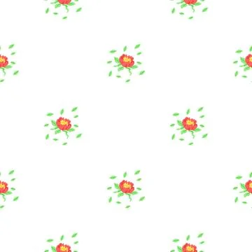 Seamless pattern flowers. The seamless design evoked sense endless possibilities Stock Illustration