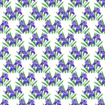 Seamless pattern flowers. The seamless pattern flowers concept explored Stock Illustration