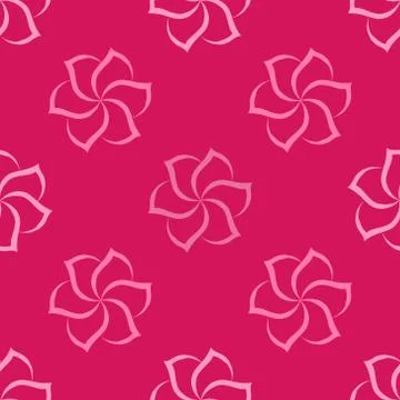 Seamless pattern from flowers. Vector illustration of a seamless background o Stock Illustration