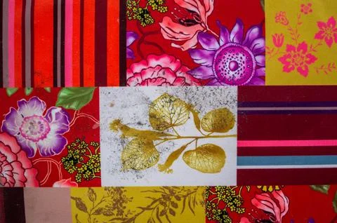 Seamless pattern with flowers vintage pattern art design Stock Photos